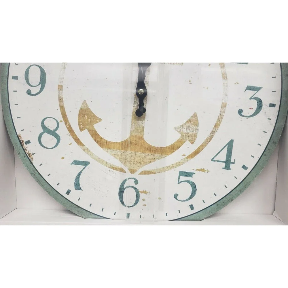 Round Wooden Kitchen Wall Decorative Clock, 12